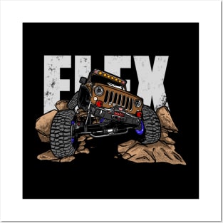 Brown Jeep Flex Posters and Art